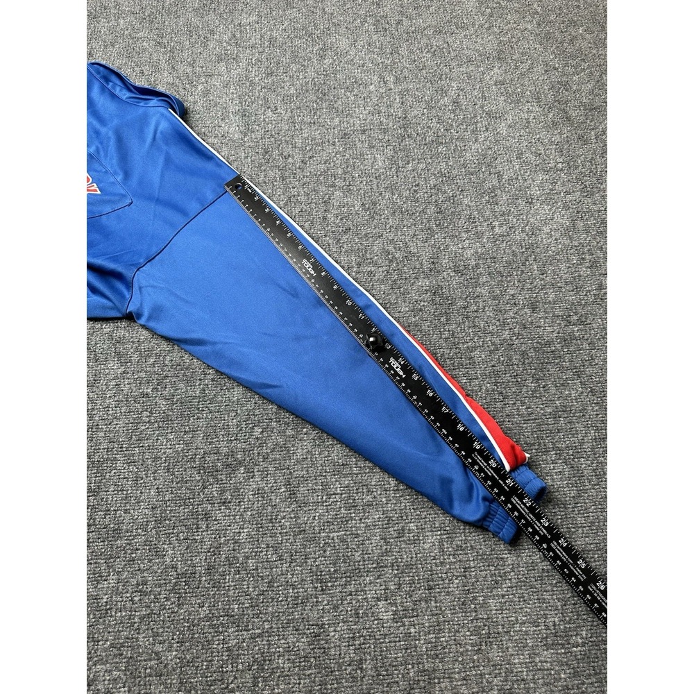Young SCX Athletics Blue New York Button Jacket Red Stripe,‎ Size L 14-16 Years - Picture 7 of 10